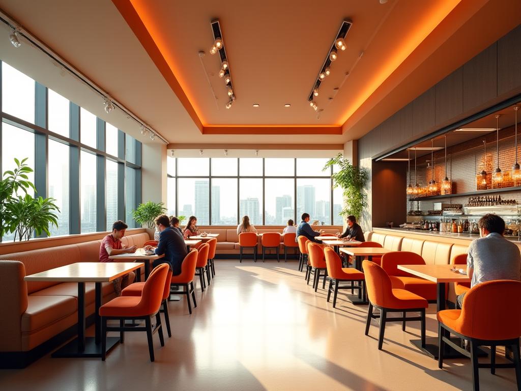 Modern Corporate Cafeteria Singapore